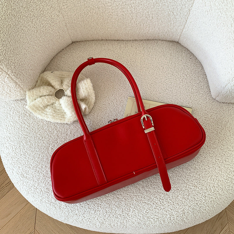 Women's High-grade Shaping Baguette Trendy Western Style Shoulder Bags