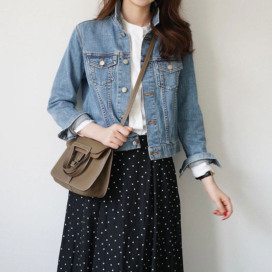 Pattern First Layer Cowhide Saddle Genuine Leather Handbags