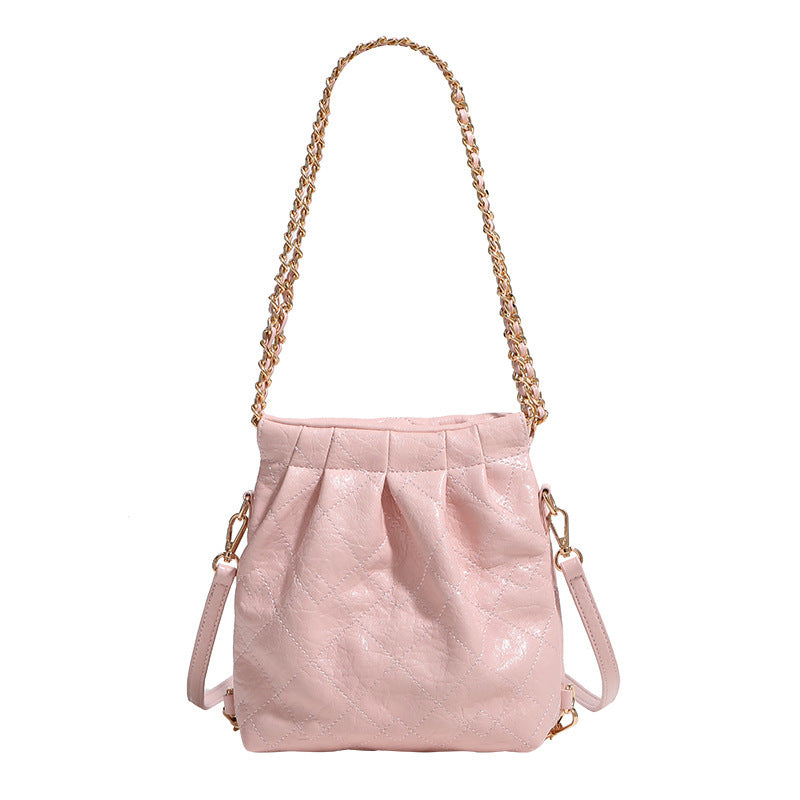 Women's Spring Mini Hobo Diamond Chain Crossbody Bags