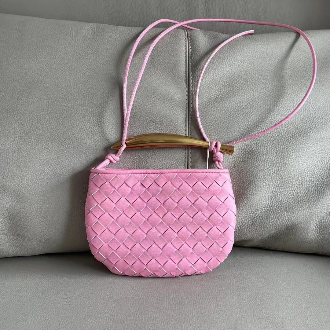Women's Genuine Leather Sardine Woven High-grade Portable Crossbody Bags