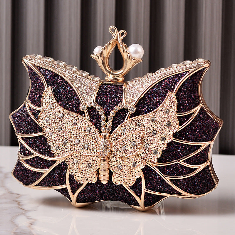 Women's Fashion Luxury Dinner Hollow Butterfly Party Evening Bags