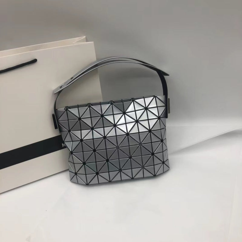 Women's Original Single Geometric Rhombus Baguette Portable Shoulder Bags
