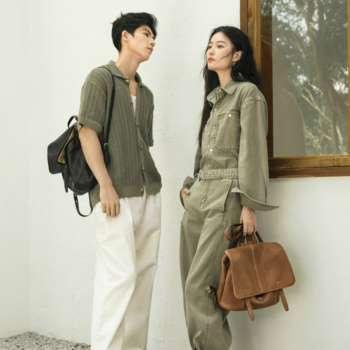 Slouchy Sheepskin Series Large Capacity Commute Backpacks