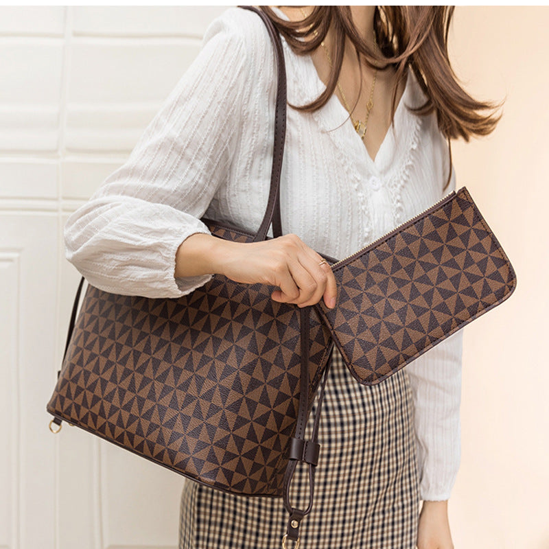 Women's Fashion Printing Shopping Large Capacity Mother Handbags