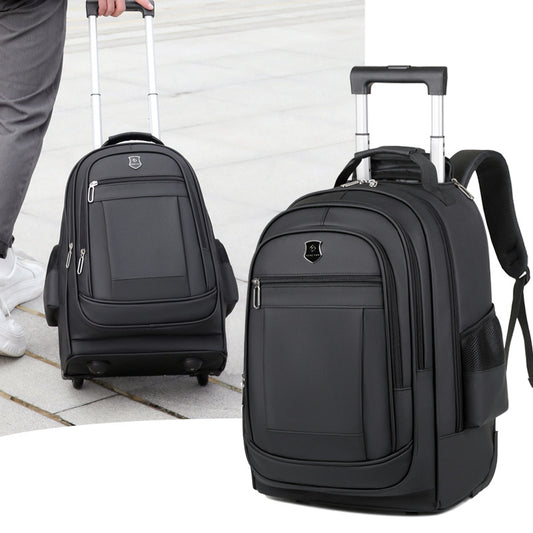 Men's Solid Color Large Capacity Leisure Backpacks