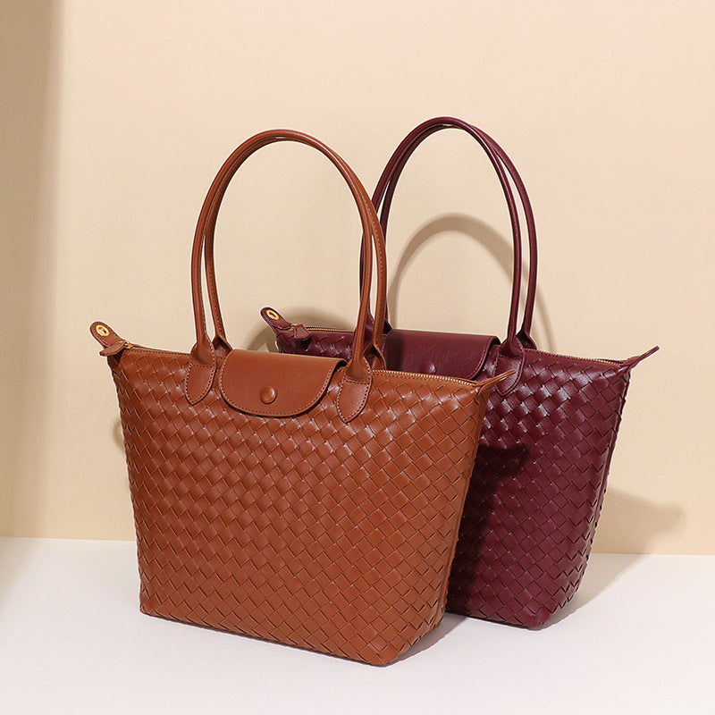 Fashion Dumpling Hand-woven Large Capacity Portable Bags