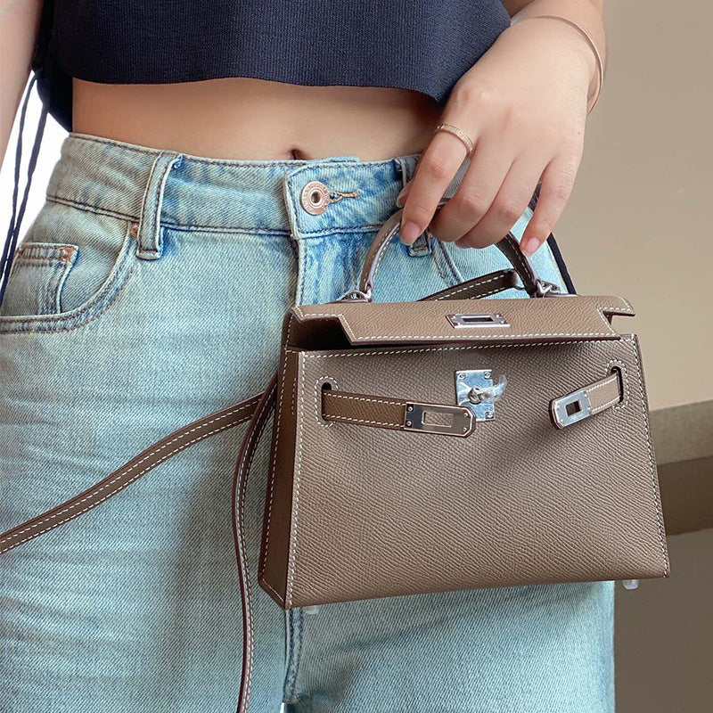 Women's Trendy Kelly Second Generation Genuine Leather Crossbody Bags