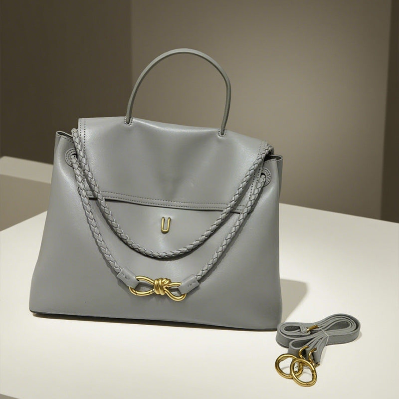 Cool Fashion Bow Gold Genuine Leather Buckle