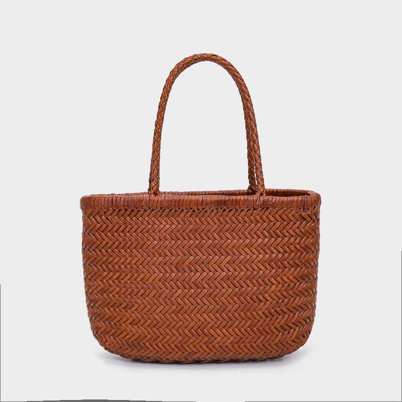 Women's Spring Woven French Style Vegetable Basket Bags