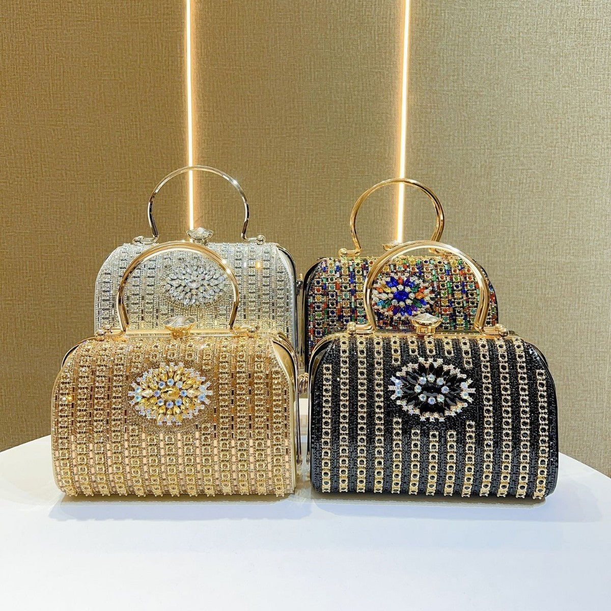 Dinner Dress Banquet Premium Full Diamond Handbags
