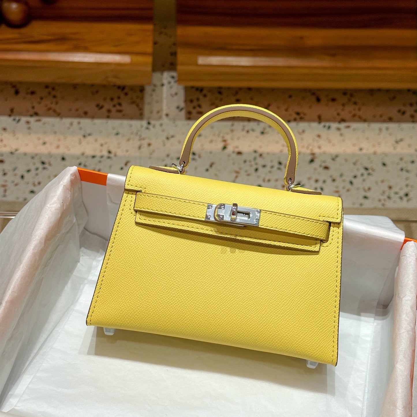 Women's Palm Print Gold Sier Second Generation Kelly Crossbody Bags