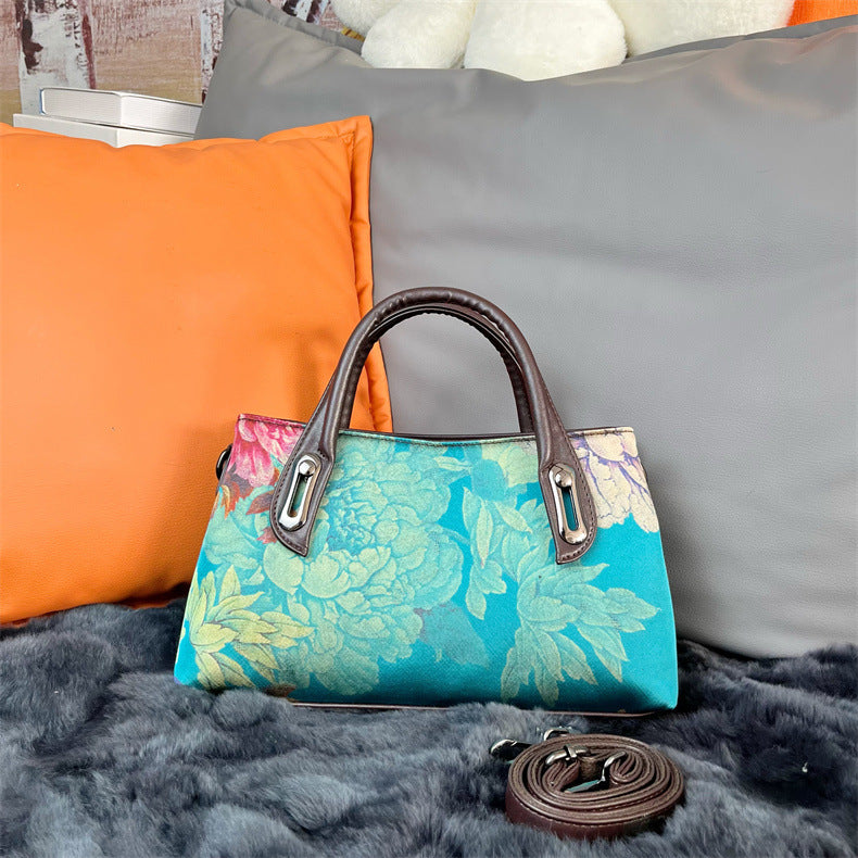 Women's Style Ink Painting Cheongsam Retro Fashion Handbags