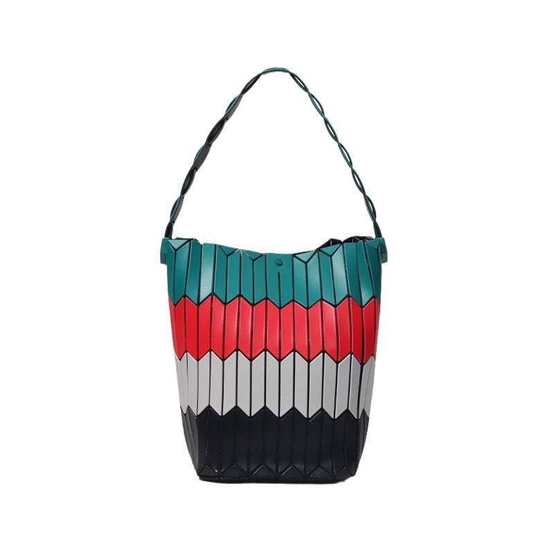 Women's Style Vegetable Basket Simple Fashion Rhombus Handbags