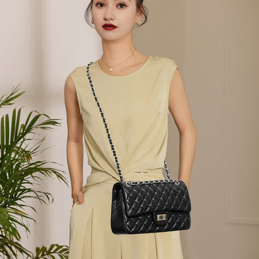 Man Genuine Leather Classic Style High-grade Niche Shoulder Bags