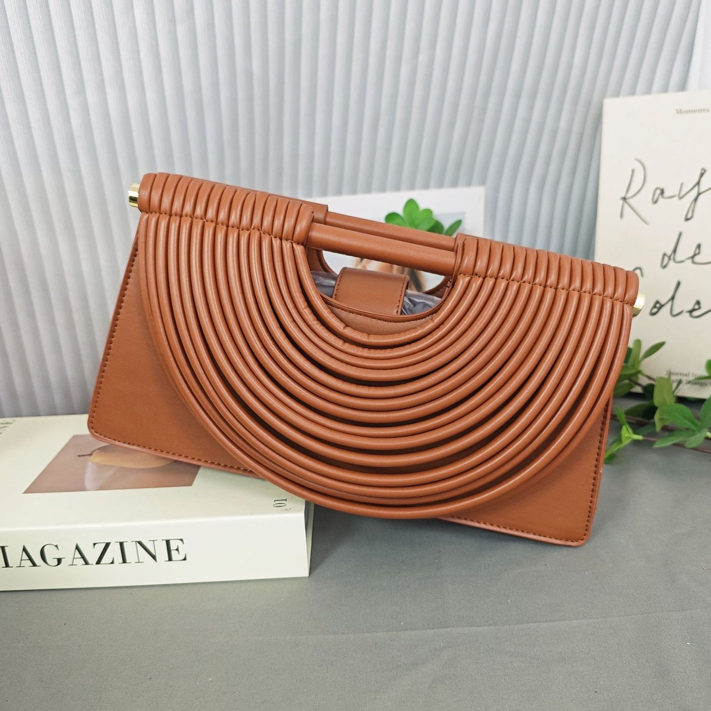 Attractive Casual Versatile Woven Clutch Female Handbags