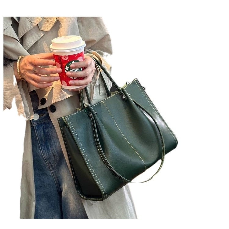 Women's Genuine Leather Large Capacity Summer Cowhide Shoulder Bags