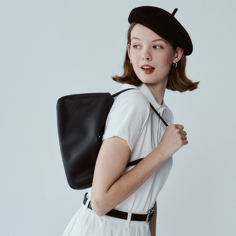 Women's First Layer Cowhide French Underarm Advanced Bags