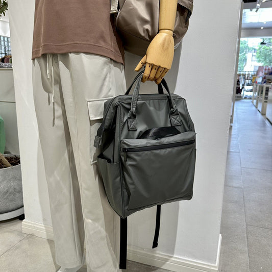 Korean Style Fashion Black Waterproof Commuter Backpacks