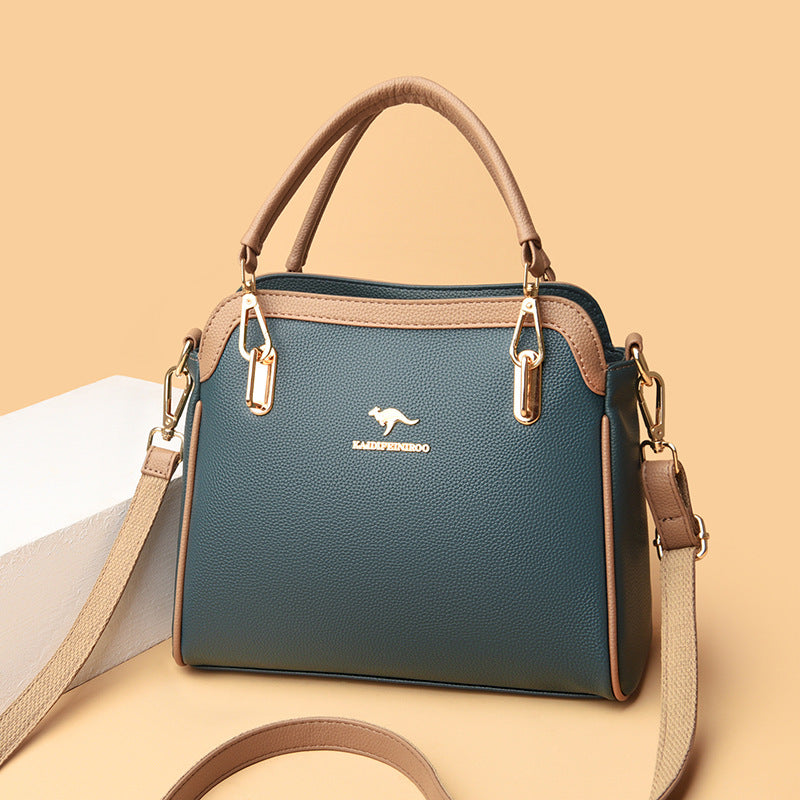 Women's New Comfortable Creative Contrast Color Handbags