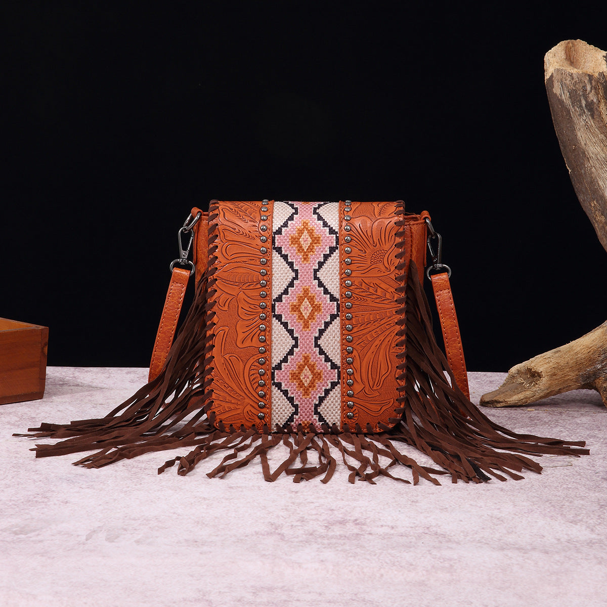 Women's Vintage Cotton Linen Printed Bohemian Style Bags