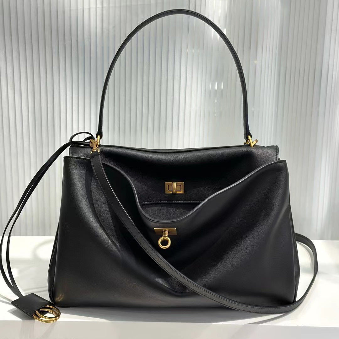 Women's Version Smooth Calfskin Portable Underarm Leisure Shoulder Bags