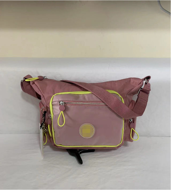 Spring Monkey Mesh Purple Series Nylon Crossbody Bags