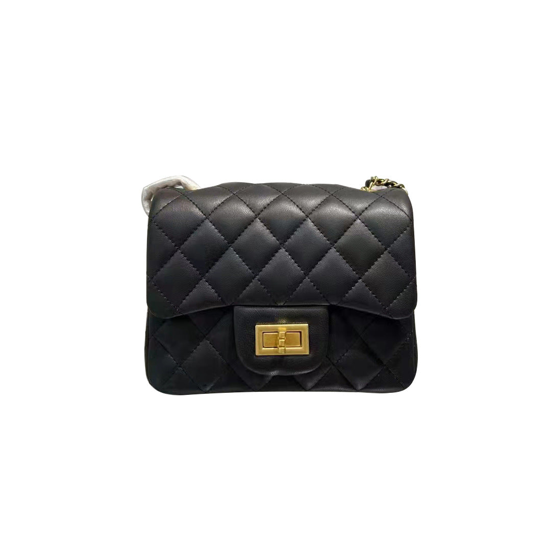 Genuine Leather Sheepskin Black Golden Balls Bags