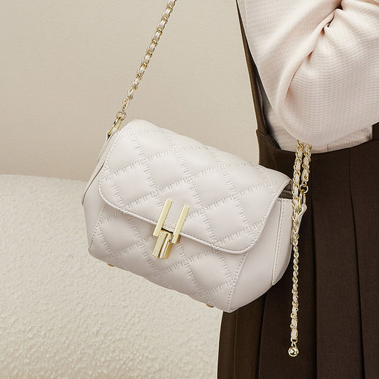 Women's Fashion Chain Summer Genuine Leather Shoulder Bags