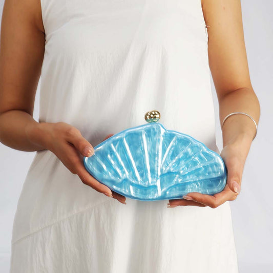 Women's Shell Fan-shaped Acrylic Fashion Wedding Dinner Evening Bags