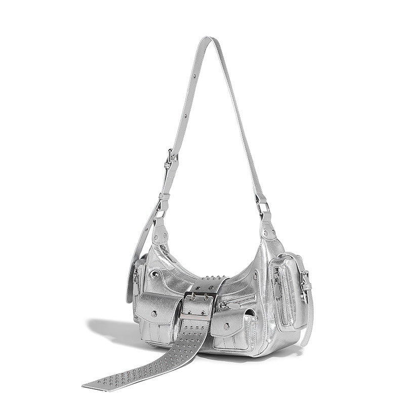 Niche Punk Hot Rivets Trendy Underarm Armpit Bags