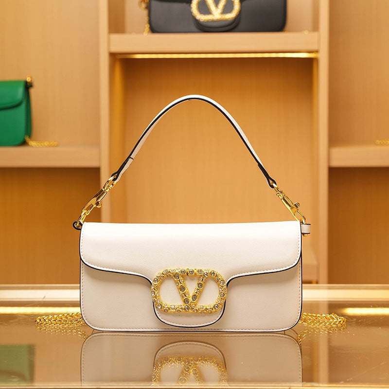 Rhinestone Chain Versatile Single Underarm High Crossbody Bags