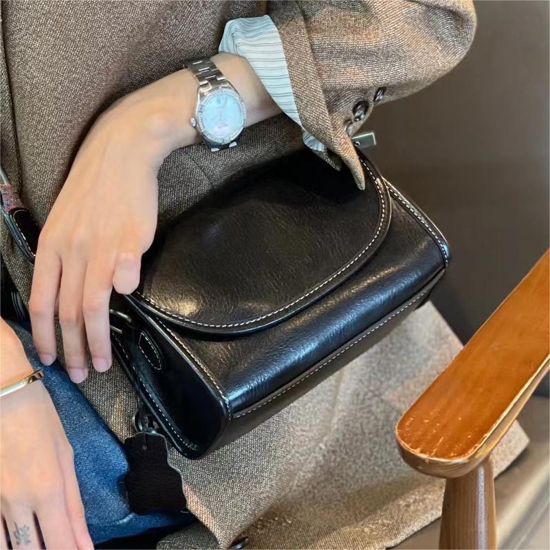 Women's Summer Leather Veil Wide Strap Cow Crossbody Bags