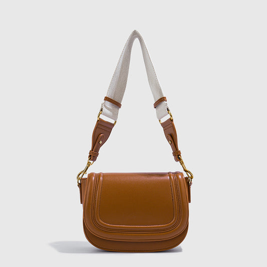 Women's Z Saddle Wide Strap Underarm Flip Crossbody Bags