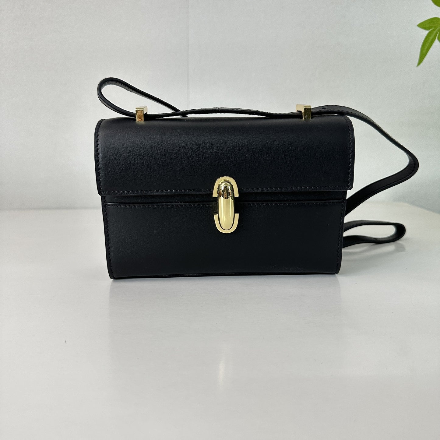 Women's First Layer Cowhide Fashion Solid Color Crossbody Bags