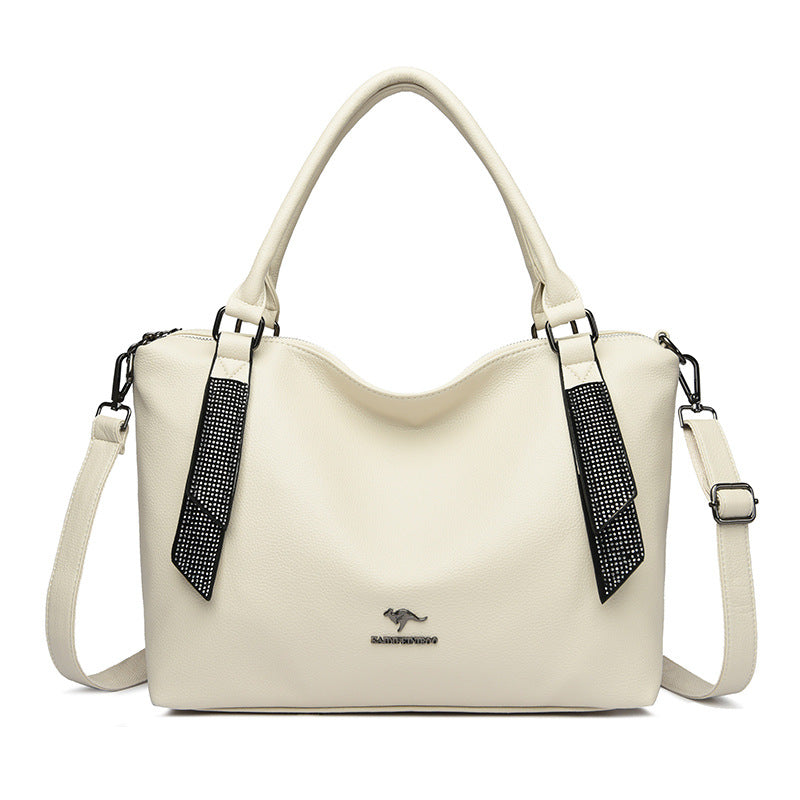 Women's Creative Slouchy Stitching Fashion Big Crossbody Bags
