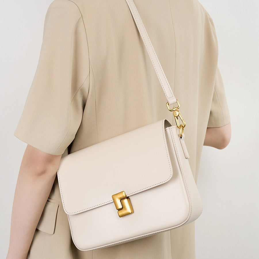 Women's Commuter Versatile Vintage Underarm Genuine Leather Crossbody Bags