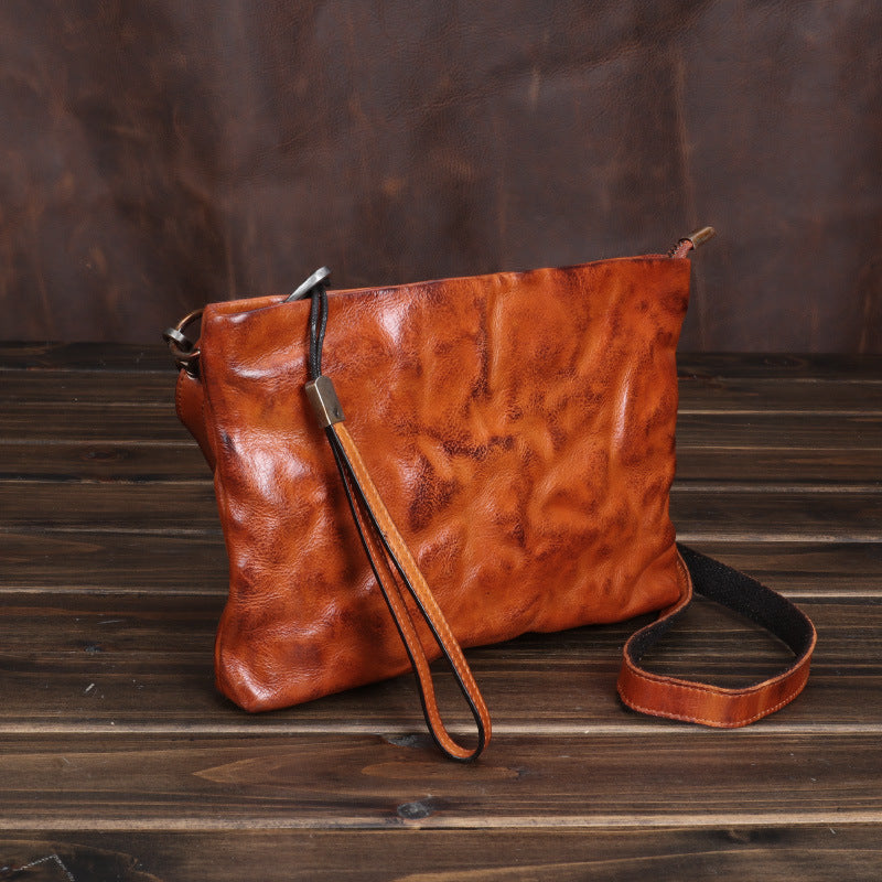 Women's & Men's & Pleated Clutch Large Capacity Genuine Men's Handbags
