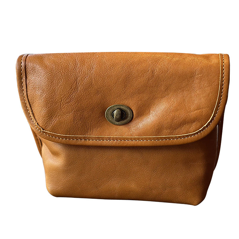 Women's Layer Cowhide Vintage Genuine Leather Commuter Crossbody Bags