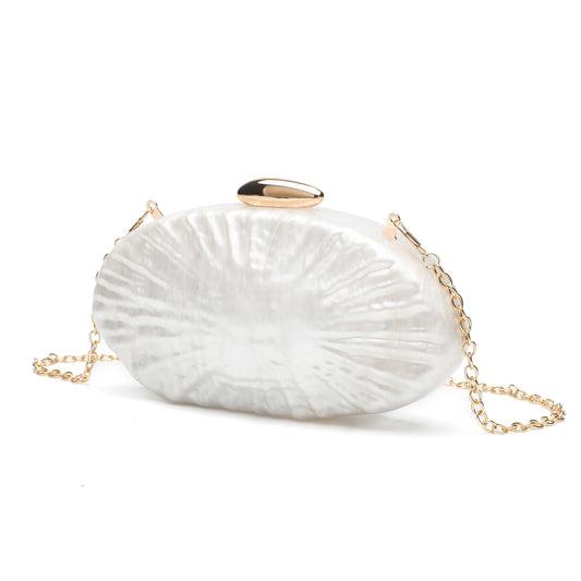 Marble Irregular Pattern Acrylic Shell Temperament Banquet Evening Bags
