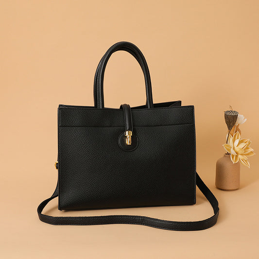 Women's Large Capacity Textured Simple Commute Handbags