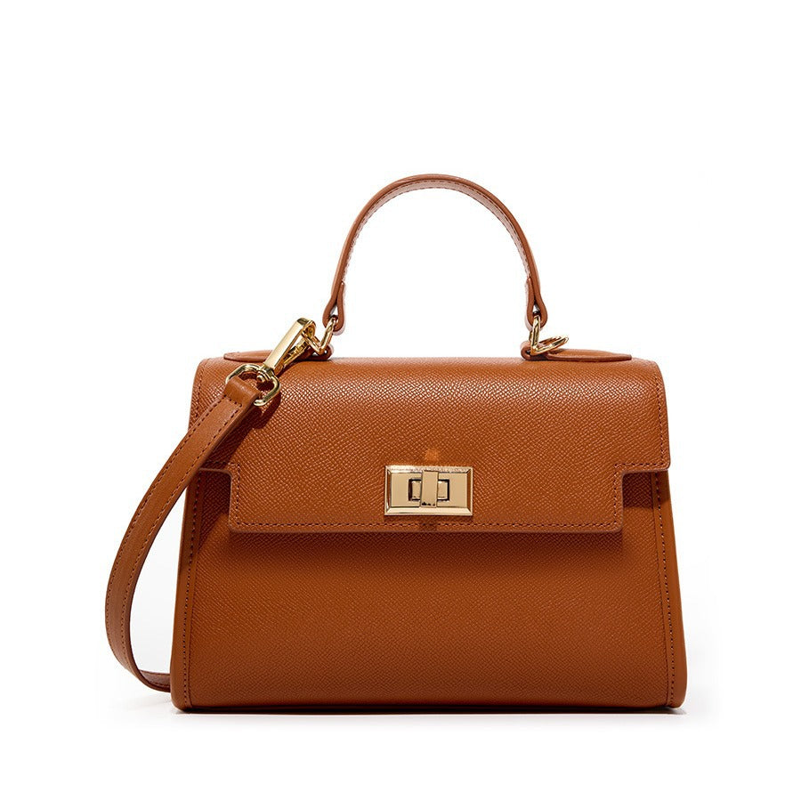 Women's Classic Commuter Versatile Cowhide Trendy Retro Crossbody Bags