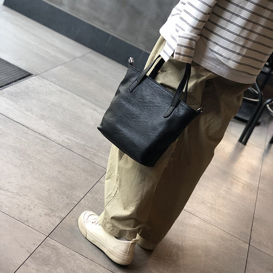 Women's First Layer Cowhide Soft Leather Fashion Korean Handbags