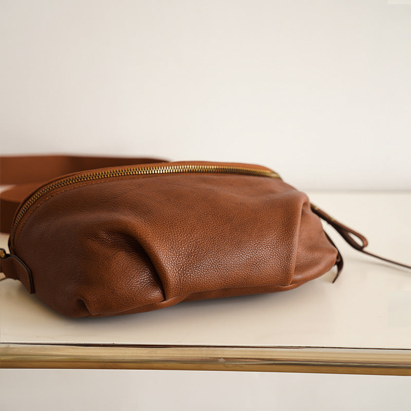 Women's Design High-grade Large Capacity Cloud Leather Shoulder Bags