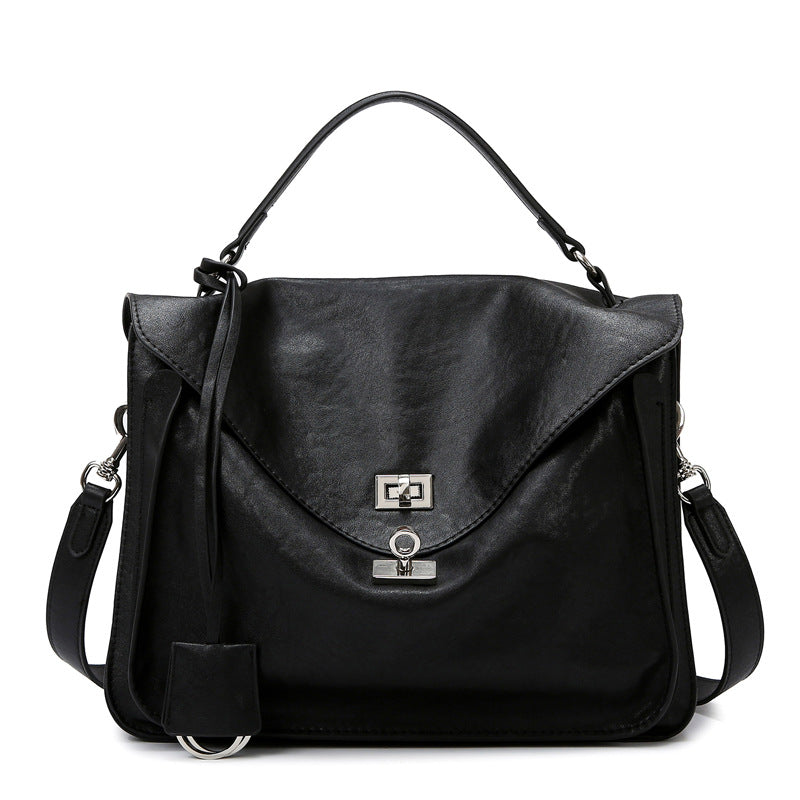 Women's Tanned Soft Leather Large Capacity Versatile High Crossbody Bags