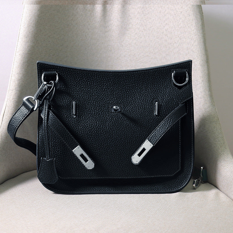 Women's Leather Gypsy Large Capacity Cowhide Unisex Crossbody Bags