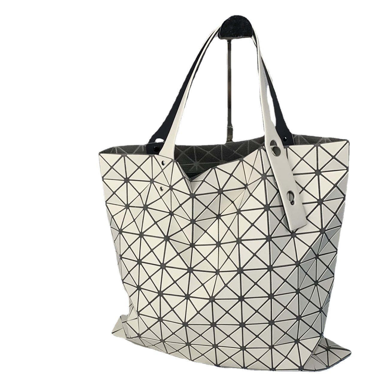 Grid Folding Life Portable Female Large Shoulder Bags