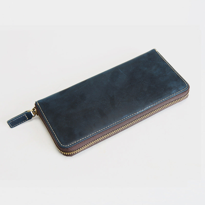 Men's Retro Crazy Horse First Layer Cowhide Men's Wallets