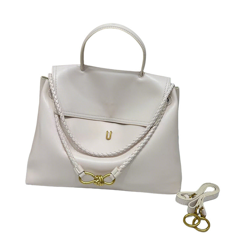 Cool Fashion Bow Gold Genuine Leather Buckle