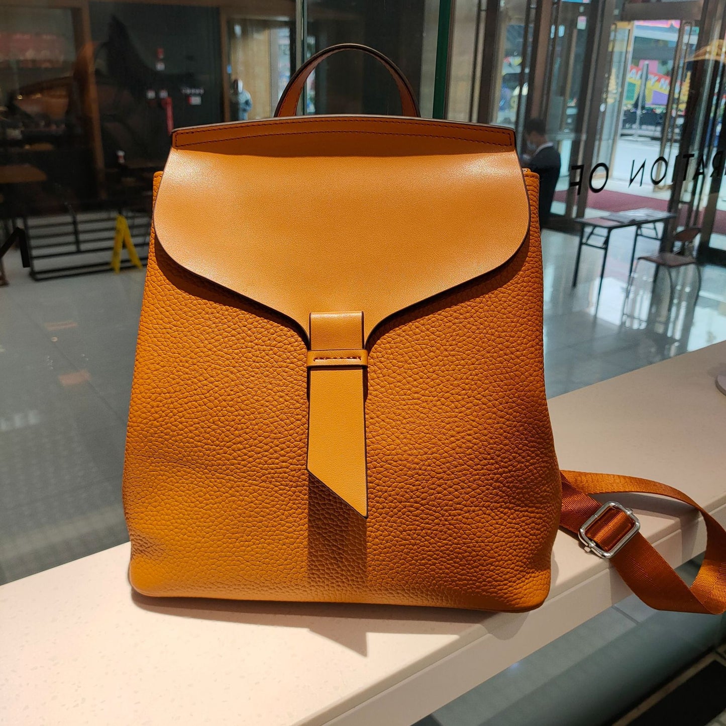 Women's Leather Fashion Versatile Korean Style Simple Backpacks
