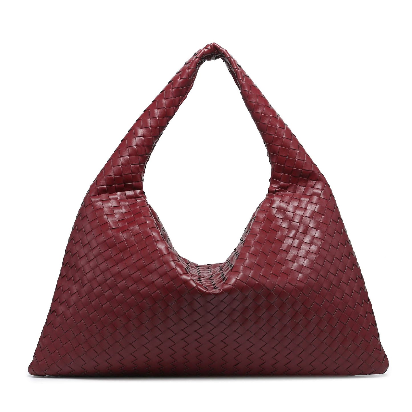 Woven Large Capacity Underarm Solid Color Shoulder Bags